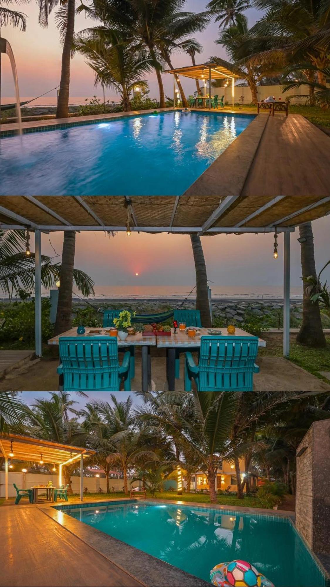 En Ocean Infinity Pool Villa Overlooking Sea ,Beach Touch Alībāg Dış mekan fotoğraf